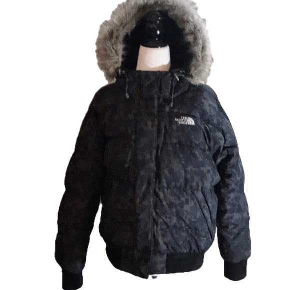 The North Face Jackets & Blazers - “THE NORTH FACE” 550 Grey & Black Hooded Jacket .